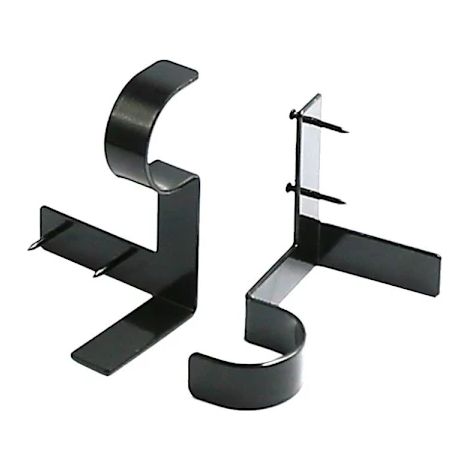 Filiyano – Support de tringle à rideaux NOIR 2PCS 2PCS Noir 2-pack-2-pack (1/5)