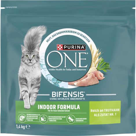 Purina One Katzenfutter Indoor Formula reich an Truthahn 1,4 kg