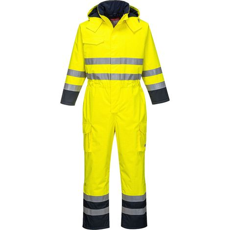 Regenjacke Hi-vis Bizflame Farbe: Gelb/Navy Größe XXL - Portwest