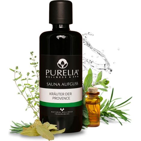 PURELIA Saunaaufguss Konzentrat Kräuter der Provence 100 ml natürlicher Sauna-aufguss
