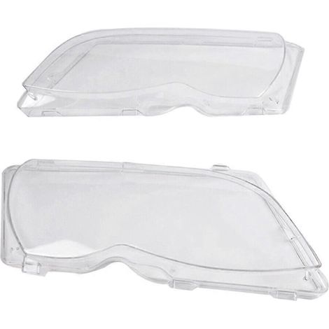 L&R kompatibel mit BMW E46 3er 4-Türer 320i 325i 330i 2002-2005 Autoscheinwerfer-Linsenabdeckung Lampenschirm Linse Scheinwerfergehäuseabdeckung-JXLGV (1/5)