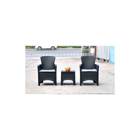 C SET 3 PZ SALOTTINO GRAFITE BALCO NATURA