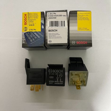 Relais automobile Bosch V23234-A1004-Y050, relais Bosch 24 V à 5 broches 0332209203