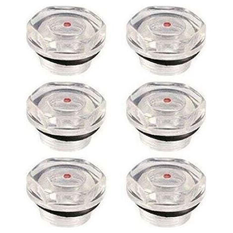 ALLIANDISNiveau d'huile Compresseur d'air Jauge Bouchon Voyant d'Huile Indicateur Viseur Niveau de Liquide en Plastique Filetage 20mm 6Pcs (1/3)