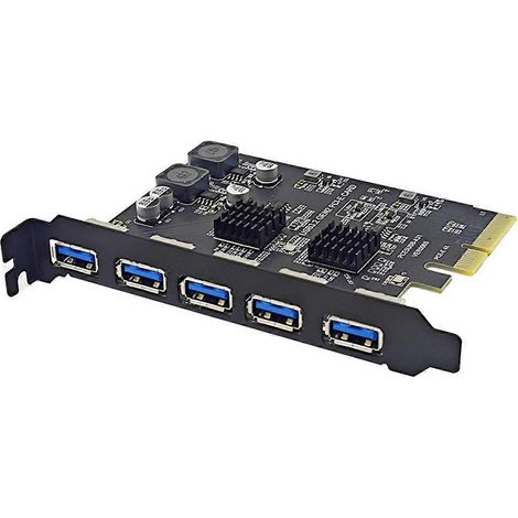 PCIE 4X auf USB 3.2 5-Port-Erweiterungskarte (1/5)