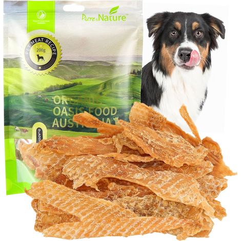 Friandises pour Chiens à Base de Poulet séché, fabriquées à partir de 100% de Poitrine de Poulet, friandises pour Le Dressage des Chiens, Riches en protéines, saines et faciles à digérer (1/5)