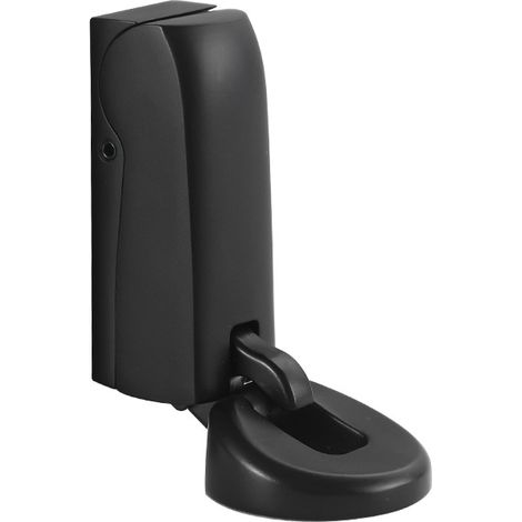 Türstopper in Mattschwarz, 1er-Pack. Weiche Türstopper zur Wand- und Bodenmontage, Türhalter, hält die Tür offen. Hydraulischer Türstopper. Verlangsamt das Öffnen der Tür. (1/5)