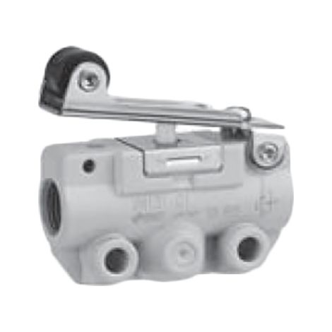 Vanne pneumatique SMC VM100 Levier à galet Pneumatic Relay, R 1/8, 1/8 ( Prix pour 1 )