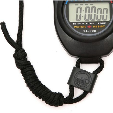Ce chronomètre électronique est un chronomètre de sport portable multifonctionnel avec affichage numérique, adapté à des sports tels que le baseball et la natation. (1/5)