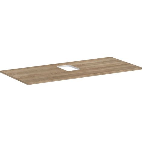 Konsole Xelu Q 1180x550mm m Auss mittig eiche natur (1/2)