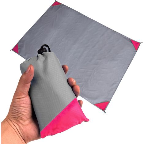 Grande couverture de pique-nique imperméable tapis de camping en plein air tapis de plage pour l'herbe, la randonnée, les voyages, les concerts facile à transporter en plein air pique-nique (1/5)
