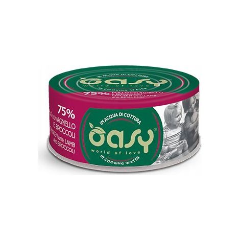 Oasy Plus d'amour Adulte - Boîte de 70 g - Poulet, agneau et brocoli 70 g