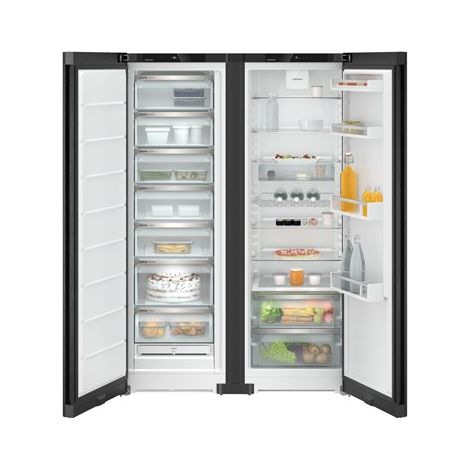 Liebherr XRFbd 5220-20. Posizionamento dell'apparecchio: Libera installazione, Colore del prodotto: Nero, Metallico, Angolo di apertura della porta: 115°. Capacità... - 999410851 (999409851+993531051) (1/5)