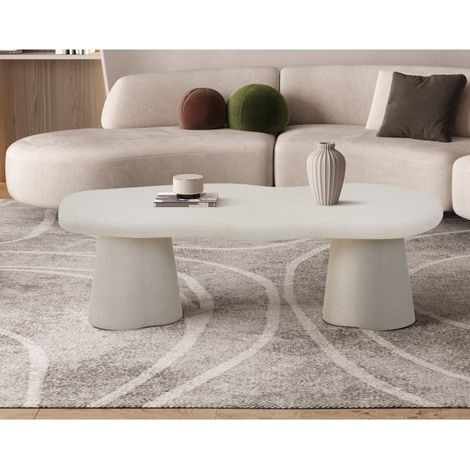 Table basse organique en fibre de ciment 130cm ORKA (1/5)