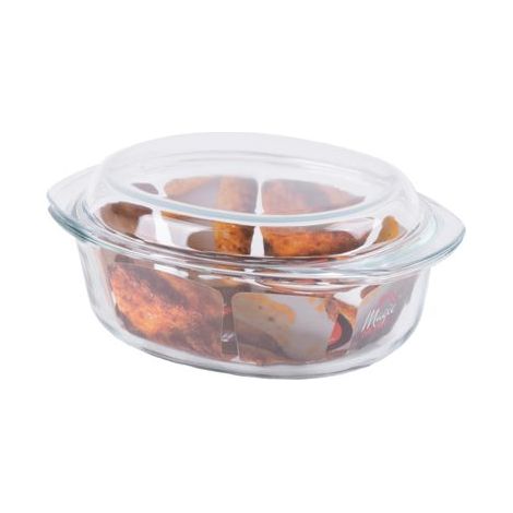 Schüssel MagicHome, Auflaufform, 3500 ml, Borosilikatglas, oval