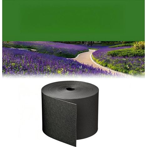 Bordures de jardin - Bordure de gazon – Bordure de jardin flexible - Bordure en rouleau - flexible - PE Pour Pelouses, Bordures & Parterres – Résistante aux UV & à la Corrosion - 15cm x 10m - 3mm d'ép (1/5)