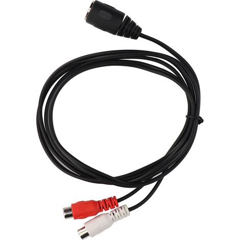 Câble répartiteur en Y DIN 7 broches femelle vers 2 RCA femelle pour piano électronique et équipements audio (1,5 m). (1/4)