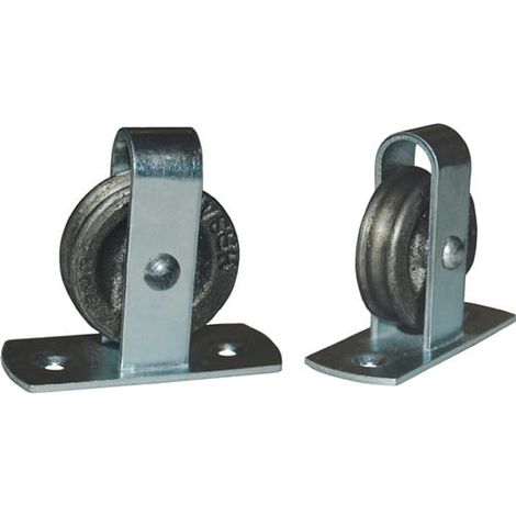 HBS-BETZ Stehrolle 496 Nut 8mm Grauguss m.Längsplatte u.gedrehter Nut - 63139