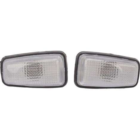 Jeffergarden Lot de 2 feux clignotants latéraux à LED (répétiteur) 632567, compatibles avec Peugeot 106, 306, 406, 806, Expert et Partner (12 V).