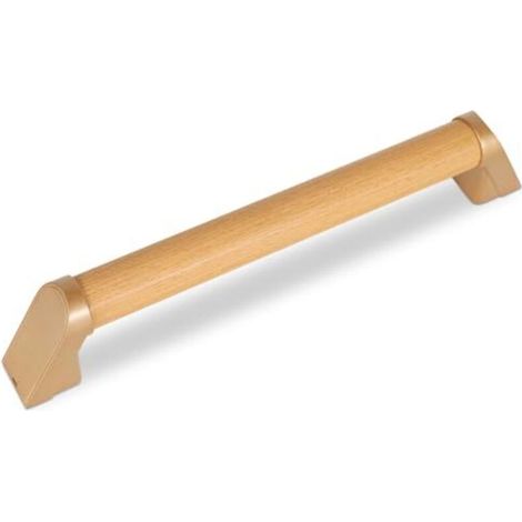 Barre d'Appui WC en Bois 40cm,Poignée de Salle de Bain Antidérapante et Étanche pour Sécurité des Personnes Âgées et Handicapées (1/5)
