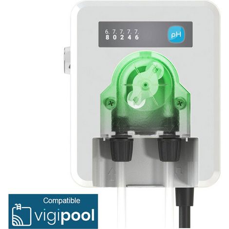 Ccei – Régulateur de pH de piscine connecté – Automatique avec Wi-Fi et Bluetooth – Injection 18L/jour – Application Vigipool pour contrôle à distance