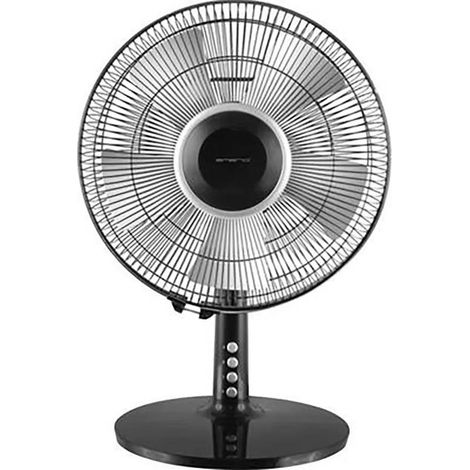Ventilatore da tavolo Emerio nero 30 cm 40W oscillante