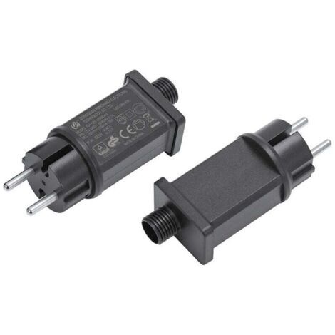Pair Sjqka – Alimentation pour luminaire 12V 15W – Transformateur IP44 étanche – Adaptateur basse tension pour guirlandes lumineuses – Utilisation intérieure/extérieure