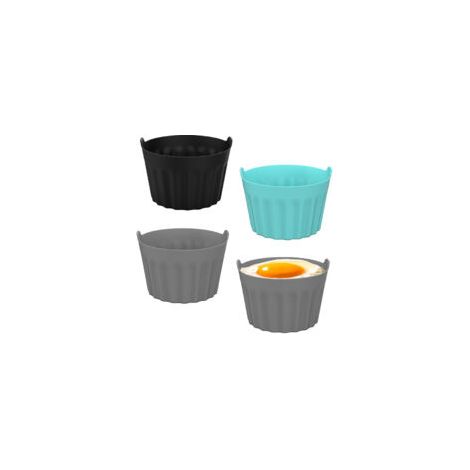 6 stampi in silicone per friggitrice ad aria, piatti, per friggitrice ad aria, stampi da taglio Mafin, stampi per torte al forno, stampi per crostatine all'uovo, accessori per friggitrice ad aria, teg