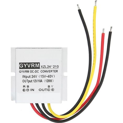 DC-DC-Spannungswandler 24 V auf 12 V 10 A 120 W, wasserdicht