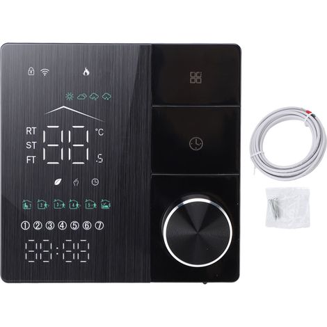 Thermostat Intelligent Soavoa AC95V-240V Programmable Avec IA et Suivi Énergie APP pour Maison Bureau Hôtel Ferme 1 Pièce (1/4)