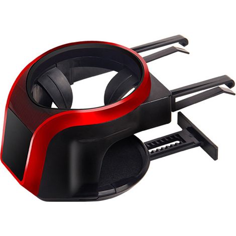 Support Pour Gobelet Et Téléphone Portable - Fixation Sur Grille De Climatisation - Réglable En Hauteur Et Angle - Compatible Tous Formats De Boissons Et Smartphones Jusqu'à 80 mm - Lot De 1 (1/5)