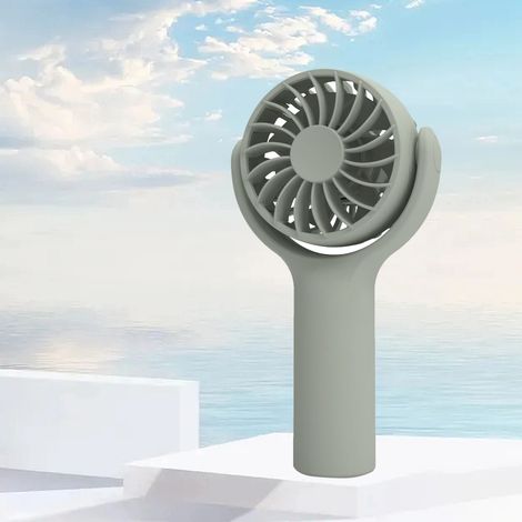 Mini-Handventilator, multifunktional, leise, 3 Geschwindigkeitsstufen einstellbar, starker Wind, tragbarer kleiner Tischventilator für Zuhause, Reisen und Outdoor-Aktivitäten, grün (1/5)