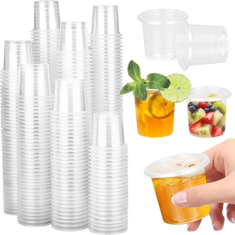 300 Pcs Verre Shooter Plastique, 20ml Transparent Shooter Verre (1/5)