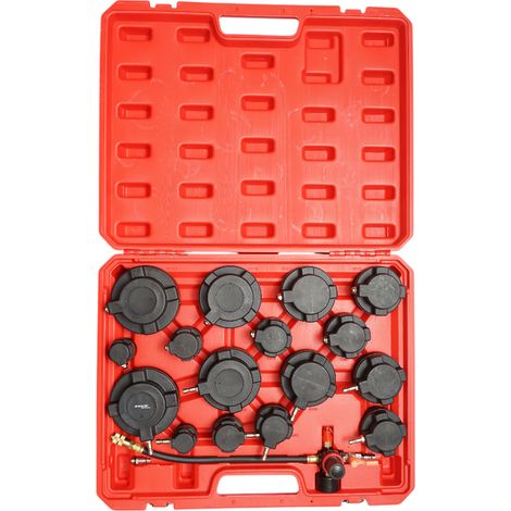 Kit di prova della pressione del sistema turbocompressore 31-110 mm 17 pezzi Breckner Germany (1/5)