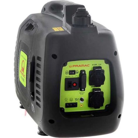 Pramac – Groupe électrogène inverter 2000W – Essence SP98 – Démarrage manuel – Autonomie 4h – Niveau sonore 61 dB(A) à 7m (1/4)