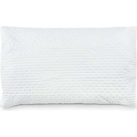 Oreiller de lit orthopédique en plume hypoallergénique matelassé anti-acariens