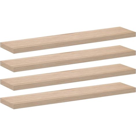 Mensole Pensili 4 pz 110x23,5x4 cm in Truciolato (1/5)