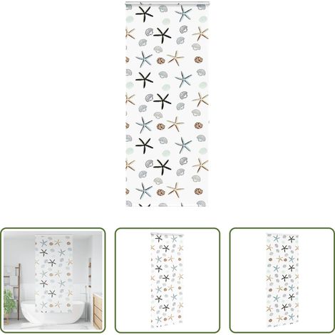 vidaXL Intimité salle de bain - Store enrouleur de douche avec cassette largeur du tissu 86 cm (1/5)