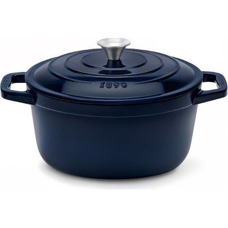 Gusseisen emaillierte Cocotte - LA FONDERIE 1890 - ALMA22 - Induktion für alle Kochfelder - Emaillierte Beschichtung - Gleichmäßiges Kochen (1/5)