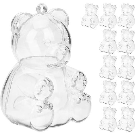 Lot de 12 boîtes cadeaux transparentes, emballages cadeaux, boîtes à bonbons pour fête d'anniversaire, petites boîtes à bonbons (1/5)