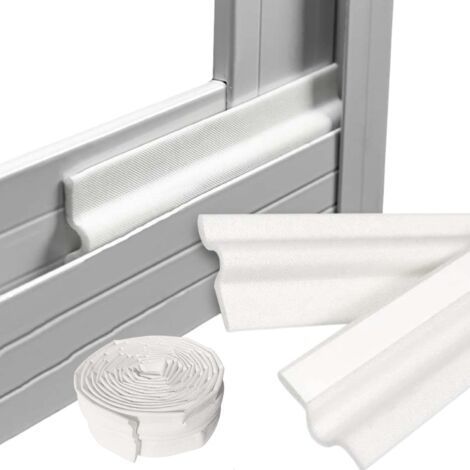 4 m white self-adhesive sealing strip for PVC or aluminum doors and windows (1/4)