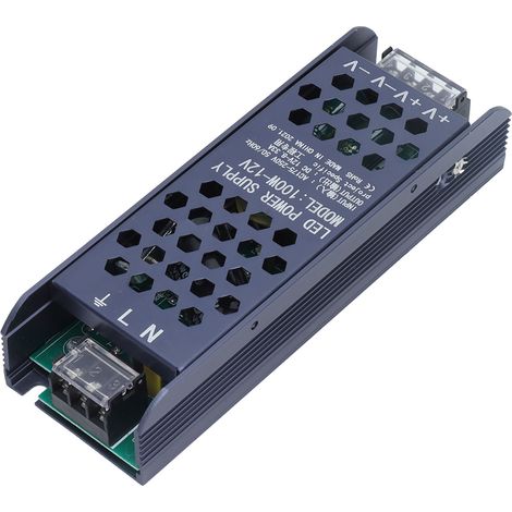 Alimentation pour lampe 100 W PWM, protections multiples, boîtier métallique, AC 175-250 V, 12 V, 8,3 A (1/5)