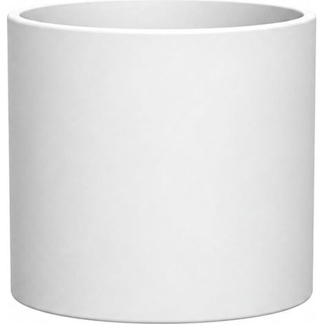 Round White Flower Pot 30 x 30 cm Decorative Plant Pot Outdoor and Indoor Patio Balcony 30 (1/5)