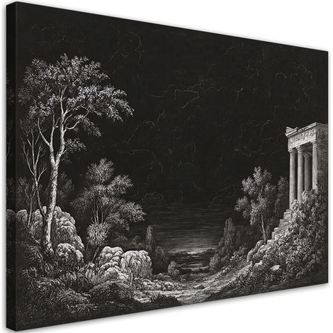 Tableau déco Architecture paysagère noire 90x60 (1/5)