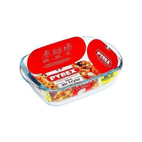Flache Heißluftfritteuse - PYREX - 1450143 - Rechteckig - Borosilikatglas - 23 x 15 cm TRANSPARENT