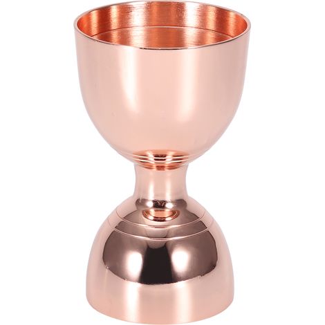 Doppelseitiger Jigger aus Edelstahl (30/60 ml) für Cocktails und Wein, Messzubehör in Roségold (1/5)