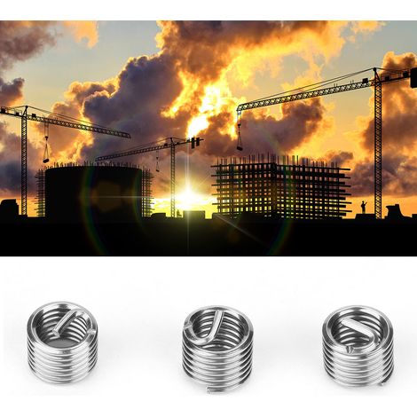 100 Stück M5 Edelstahl SS304 Spiralgewindeeinsätze (M50,81,5 D) (1/5)