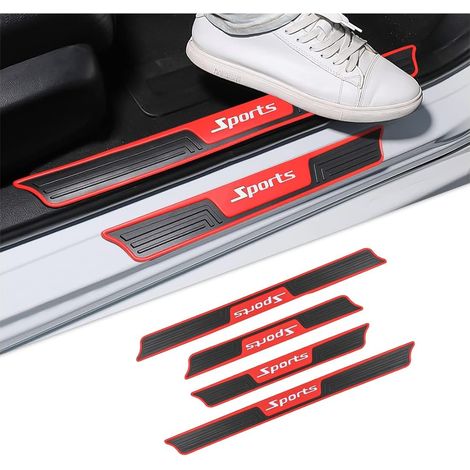 Protection Portière Universel Autocollant De Seuil Porte Voiture Barres Anti-Salissures Caoutchouc Souple PVC (1/5)