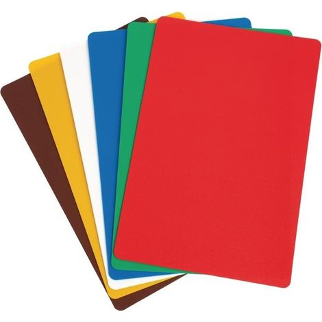 Lot de 6 Planches à Découper en Polyéthylène Flexible 450 x 300 mm - Hygiplas (1/3)