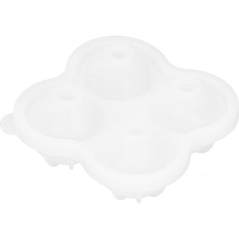 Moule à Glace Silicone 4 Cavités Rond Alimentaire pour Pâtisserie et Cuisine (1/5)